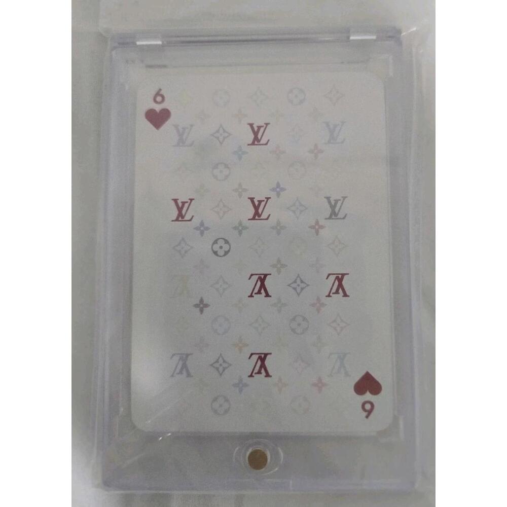 Louis Vuitton Murakami Monogram Playing Card In Case! - 6 Of Hearts